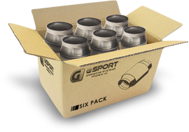 GESI G-Sport 6PK 400 CPSI EPA Compliant 2.5in Inlet/Outlet GEN2 High Output Catalytic Conv Assembly
