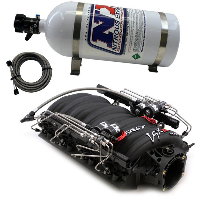 Nitrous Express Fast 102 Intake Manifold for Cathedral Port Heads w/NX Shark Direct Port