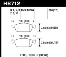 Load image into Gallery viewer, Hawk 13 Ford Focus Street 5.0 Front Brake Pads
