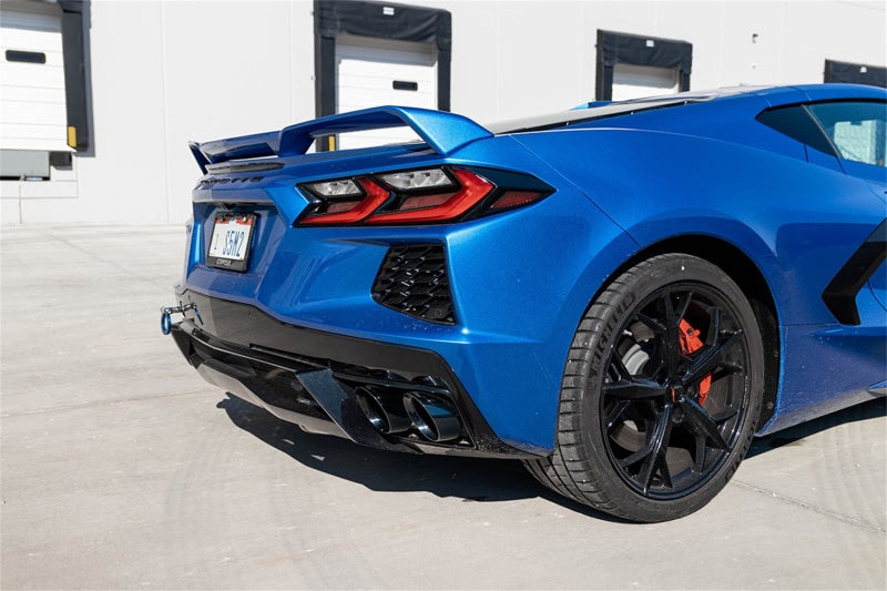 Corsa 2020 Corvette C8 3in Valved Cat-Back 4.5in Pol Quad Tips - Fits Factory Perf Exhaust w/ AFM