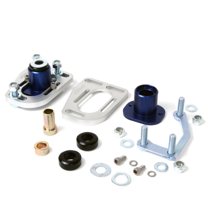 BBK 79-93 Mustang Caster Camber Plate Kit - Silver Anodized Finish