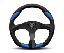 Load image into Gallery viewer, Momo Quark Steering Wheel 350 mm - Black Poly/Black Spokes