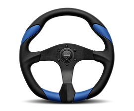 Momo Quark Steering Wheel 350 mm - Black Poly/Black Spokes