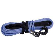 Load image into Gallery viewer, Rugged Ridge Synthetic Winch Line Blue 3/8in x 94 feet