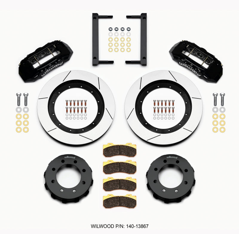 Wilwood TX6R Front Kit 16.00in Black 2005-2012 Ford F250/F350 4WD