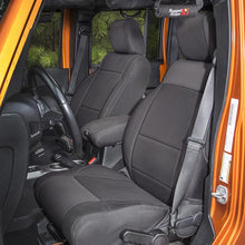 Load image into Gallery viewer, Rugged Ridge Seat Cover Kit Black 07-10 Jeep Wrangler JK 2dr