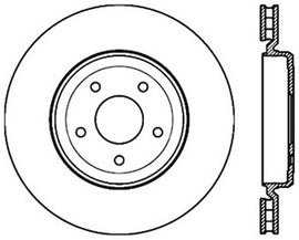 StopTech Power Slot 06-10 Corvette (Z06) / 10 Corvette Grand Sport Rear Left Slotted CRYO Rotor