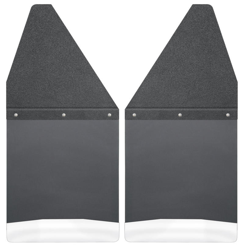 Husky Liners GM 99-16 Silverado/Sierra 12in W Black Top SS Weight Kick Back Front Mud Flaps