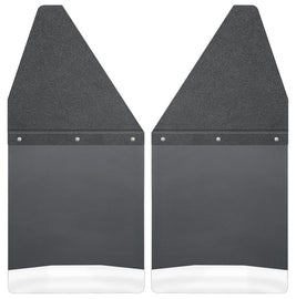 Husky Liners GM 99-16 Silverado/Sierra 12in W Black Top SS Weight Kick Back Front Mud Flaps
