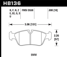 Load image into Gallery viewer, Hawk BMW 318i/318iC/318iS/318Ti/325Ci/325i/325iS/325Xi/328Ci/328iC/328iS/Z3 Race Front Brake Pads