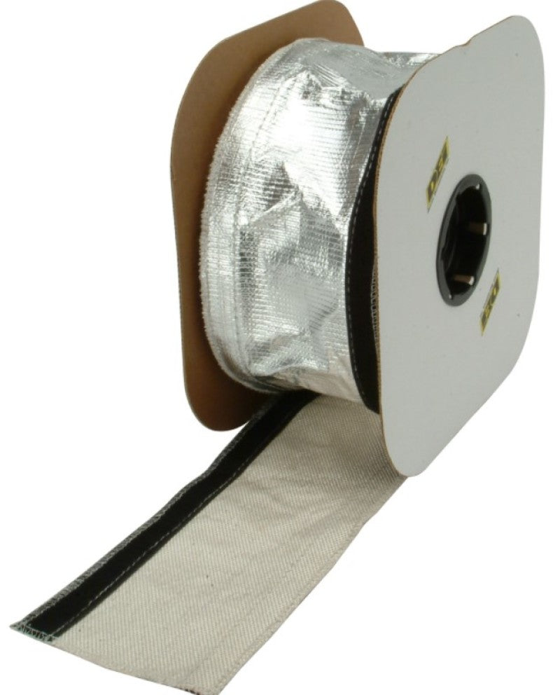 DEI Heat Shroud 2-1/2in x 50ft Spool - Aluminized Sleeving-Hook and Loop Edge