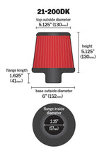 Load image into Gallery viewer, AEM 2.25 inch Short Neck 5 inch Element Filter Replacement