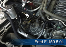 Load image into Gallery viewer, J&amp;L 2011-2023 Ford F-150 2.7L/3.5L/5.0L Passenger Side Oil Separator 3.0 - Clear Anodized