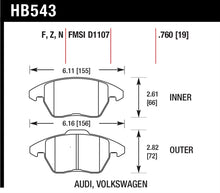 Load image into Gallery viewer, Hawk 2006-2009 Audi A3 TFSIi Quattro 2.0 HPS 5.0 Front Brake Pads