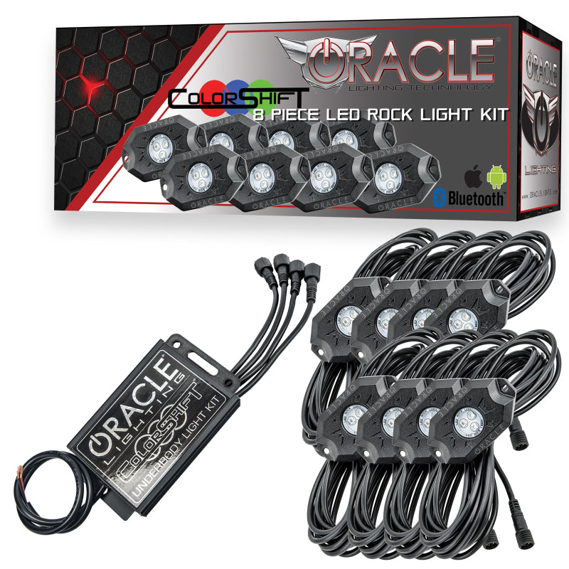 Oracle Bluetooth Underbody Rock Light Kit - 8 PCS - ColorSHIFT