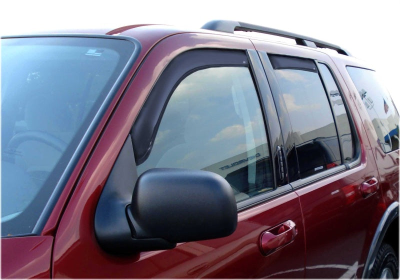 AVS 02-10 Ford Explorer (4 Door) Ventvisor In-Channel Front & Rear Window Deflectors 4pc - Smoke