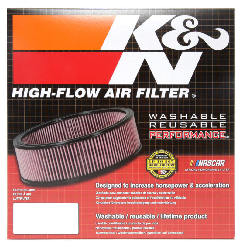 K&N Round Air Filter 9in OD X 7.5in ID x 2in H