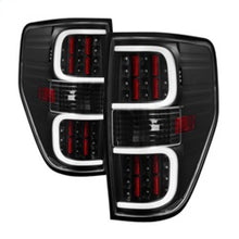 Load image into Gallery viewer, xTune Ford F150 09-14 LED Tail Lights - Black ALT-ON-FF15009-LBLED-BK