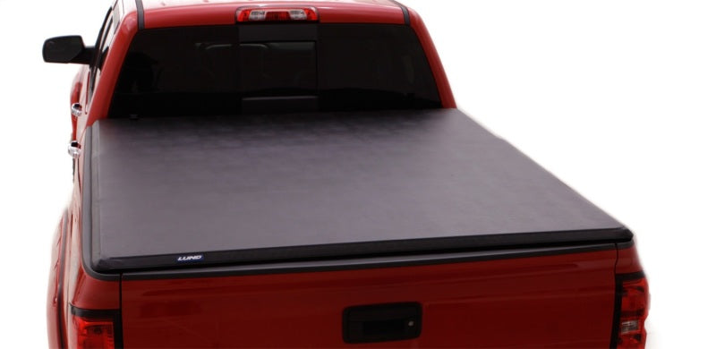 Lund 04-08 Ford F-150 Styleside (5.5ft. Bed) Hard Fold Tonneau Cover - Black