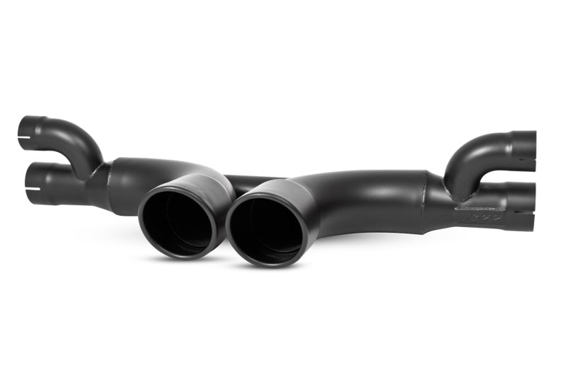 MBRP 14-15 Porsche GT3/GT3RS 3in Center Muffler Bypass 4in Tips - Black Coated