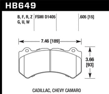 Load image into Gallery viewer, Hawk 08-12 Cadillac CTS-V / 12 Jeep Grand Cherokee (WK2) SRT8 DTC-70 Front Race Brake Pads