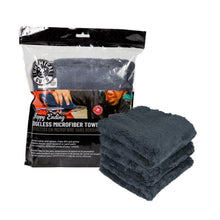Load image into Gallery viewer, Chemical Guys Ultra Edgeless Microfiber Towel - 16in x 16in - Black - 3 Pack
