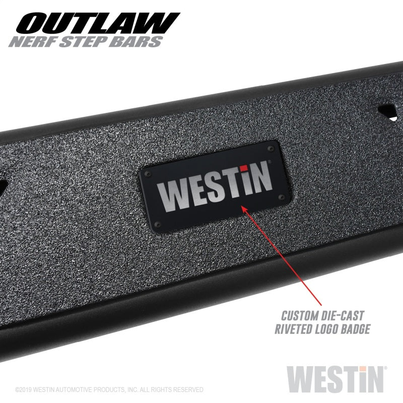 Westin 15-19 Ford F-150 SuperCrew / 17-19 Ford F-250/350 Crew Cab Outlaw Nerf Step Bars