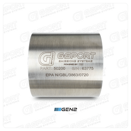 GESI G-Sport 400 CPSI GEN 2 EPA Compliant 4in x 4in High Output Substrate Only- 350-500HP