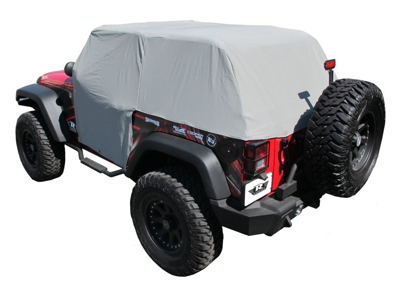 Rampage 2007-2018 Jeep Wrangler(JK) Cab Cover With Door Flaps - Grey