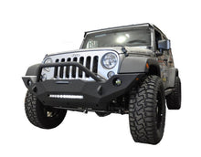 Load image into Gallery viewer, DV8 Offroad 07-18 Wrangler JK FS-18 Mid Length Steel Front Bumper w/ Fog Lights