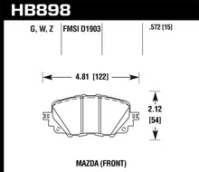 Load image into Gallery viewer, Hawk 17-19 Fiat 124 Spider HPS 5.0 Front Brake Pads