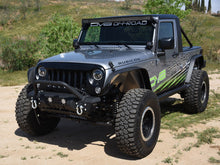 Load image into Gallery viewer, DV8 Offroad 07-18 Jeep Wrangler JK/JL FS-11 Stubby Mid Length Steel Front Bumper w/ Winch Plate