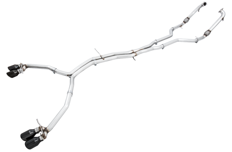 AWE Tuning Audi B9 S5 Sportback Track Edition Exhaust - Non-Resonated (Black 90mm Tips)