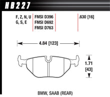 Load image into Gallery viewer, Hawk 95-99 BMW M3 E36 HPS Street Rear Brake Pads