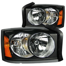 Load image into Gallery viewer, ANZO 2005-2006 Dodge Dakota Crystal Headlights Black