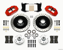 Load image into Gallery viewer, Wilwood Narrow Superlite 6R Front Hub &amp; 1PC Rtr Kit 12.88in Dril -Red 67-69 Camaro 64-72 Nova