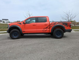 Ford Raptor Digital Splash Mud Vinyl Bed Graphics Decal Stickers (21-22)